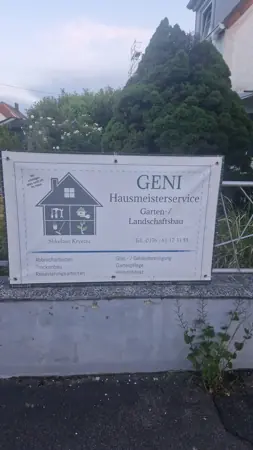 GENI Hausmeisterservice Firmenschild
